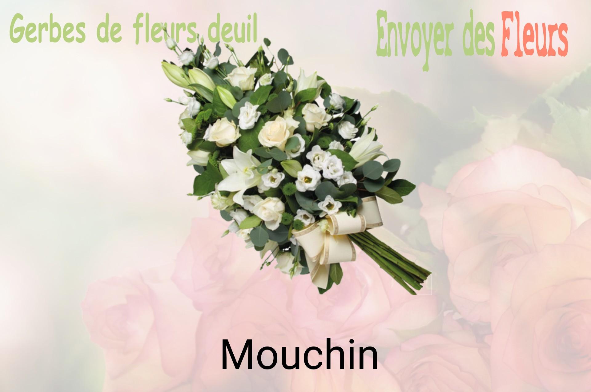 Gerbe de fleurs de deuil livrée à Mouchin